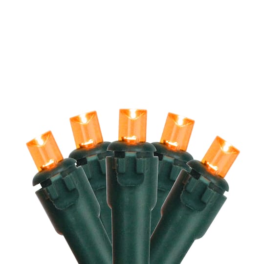 50ct. LED Wide Angle Christmas String Lights with Green Wire